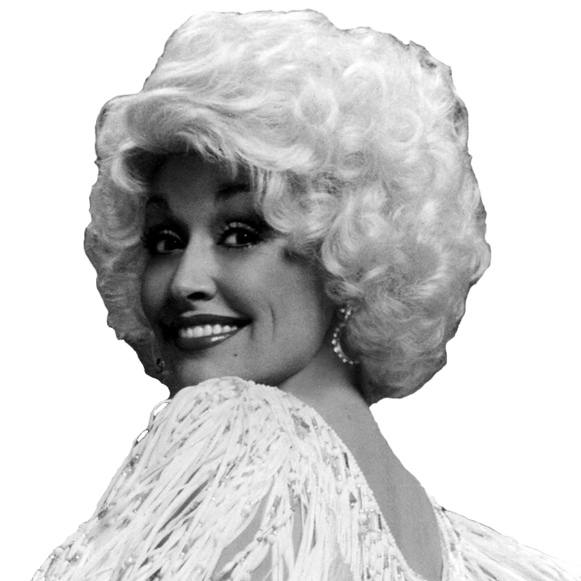 A headshot of singer/actress Dolly Parton representing the Country/Folk genre