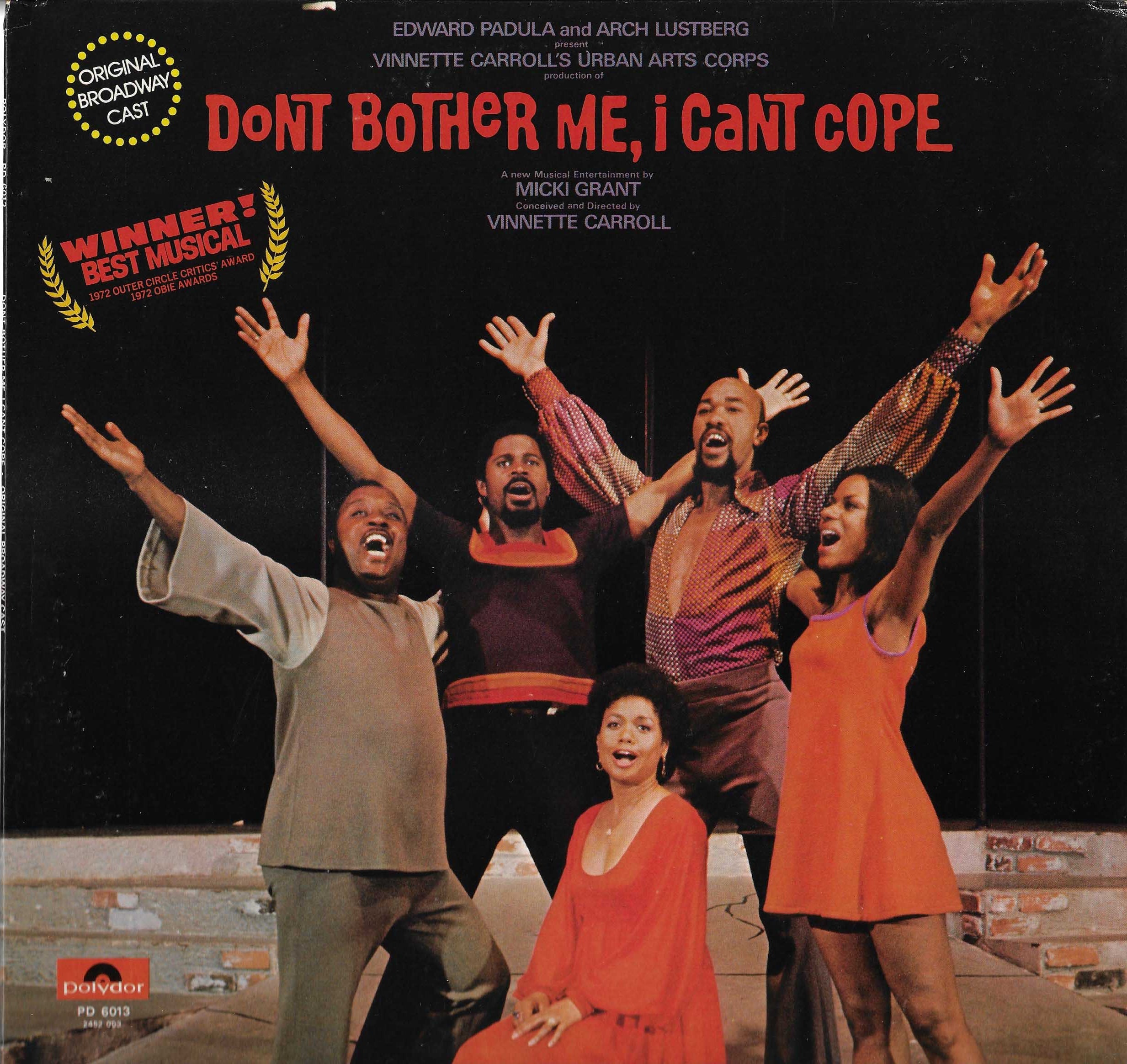 Don't Bother Me, I Can't Cope (Original Broadway Cast)