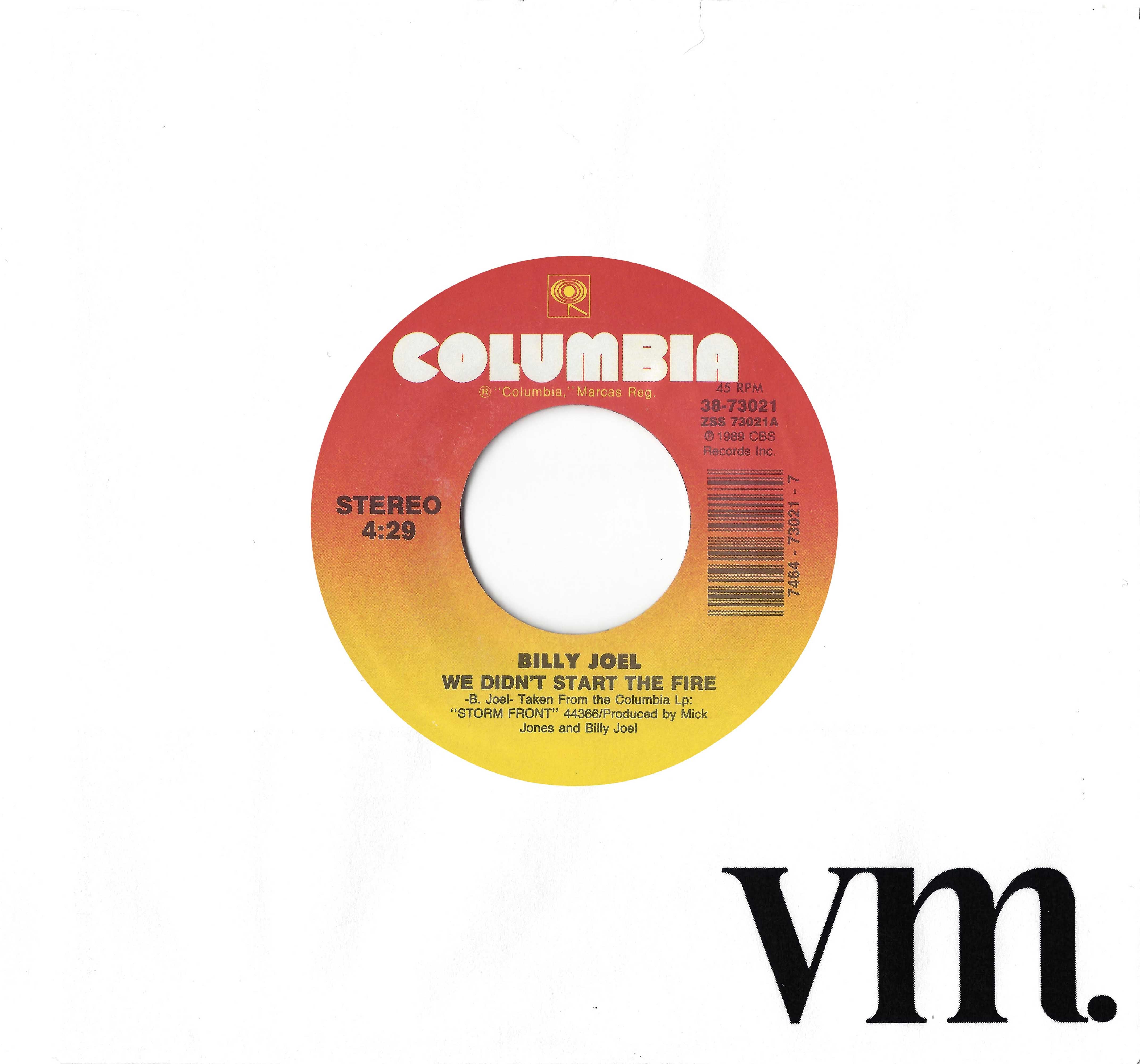 We Didn't Start The Fire