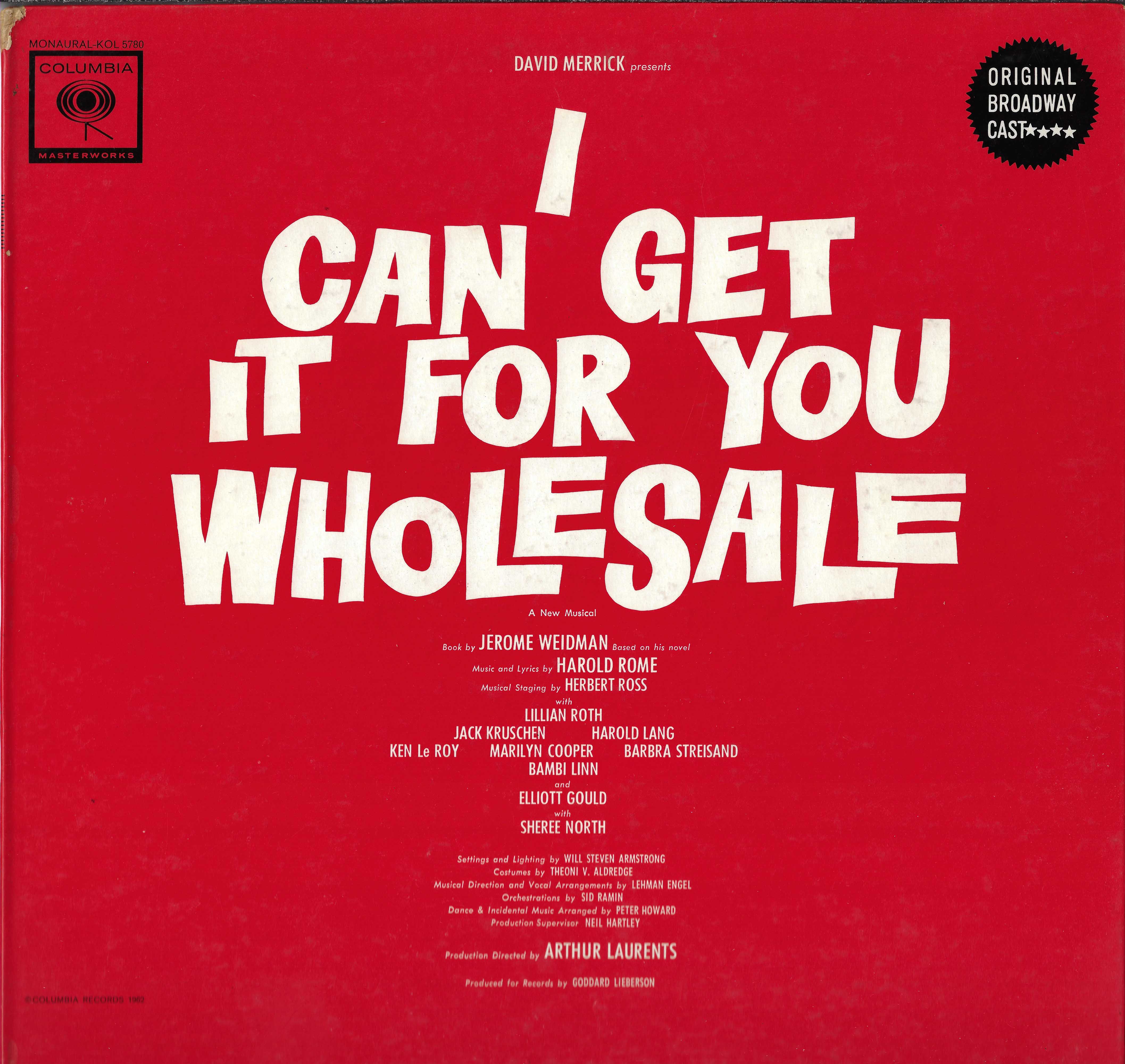 I Can Get It For You Wholesale (Original Broadway Cast)