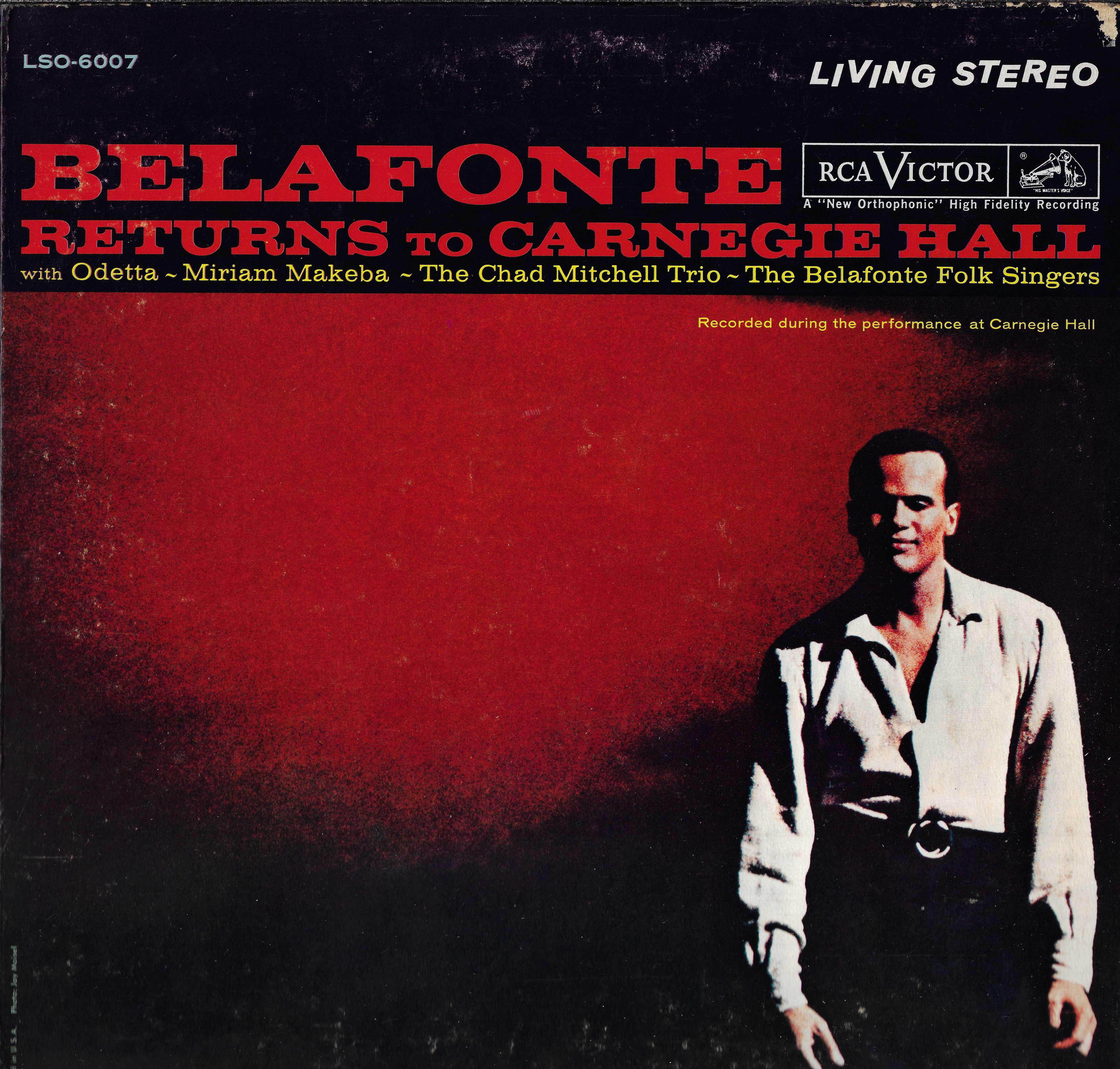 Belafonte Returns To Carnegie Hall