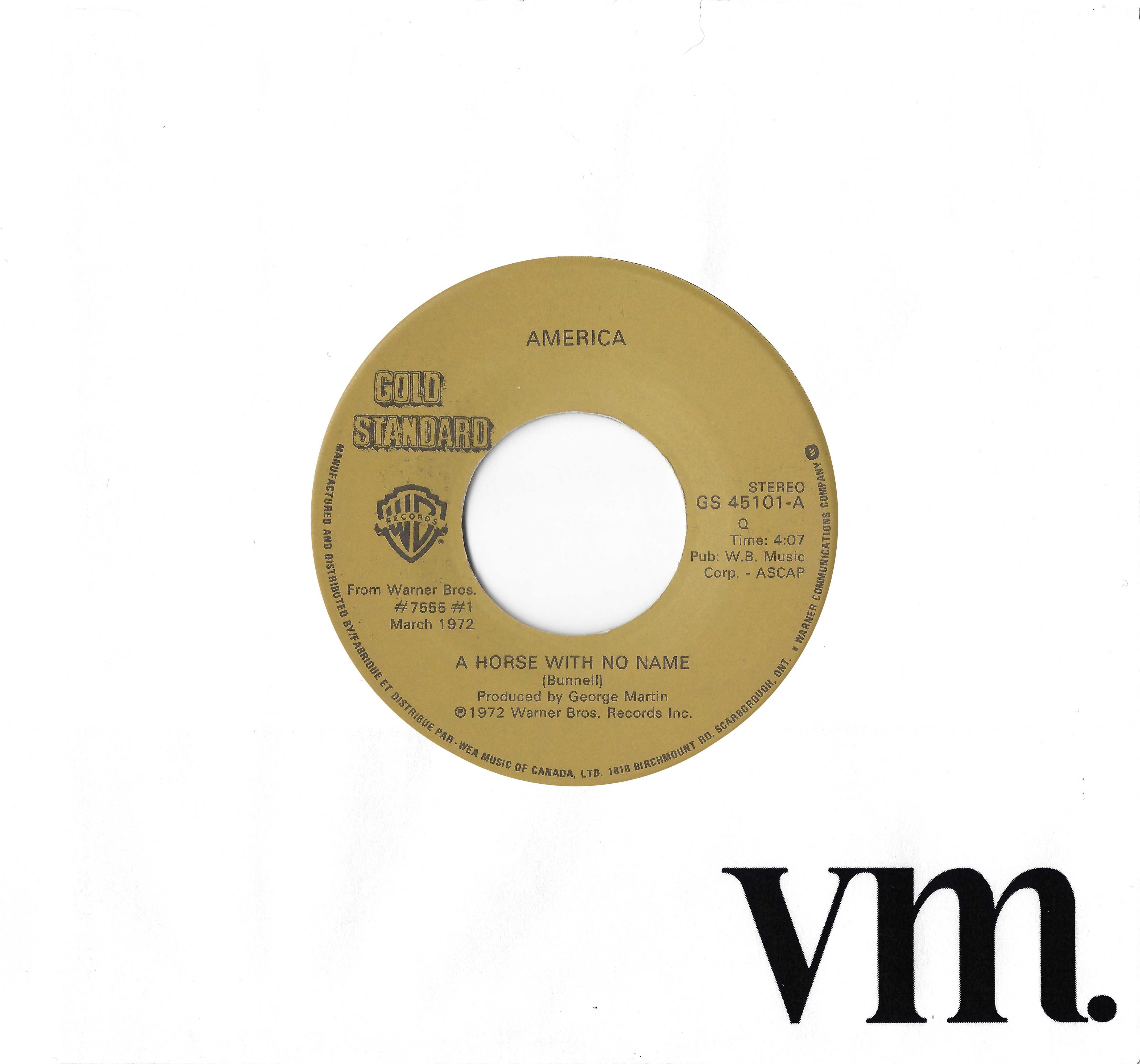 A Horse With No Name