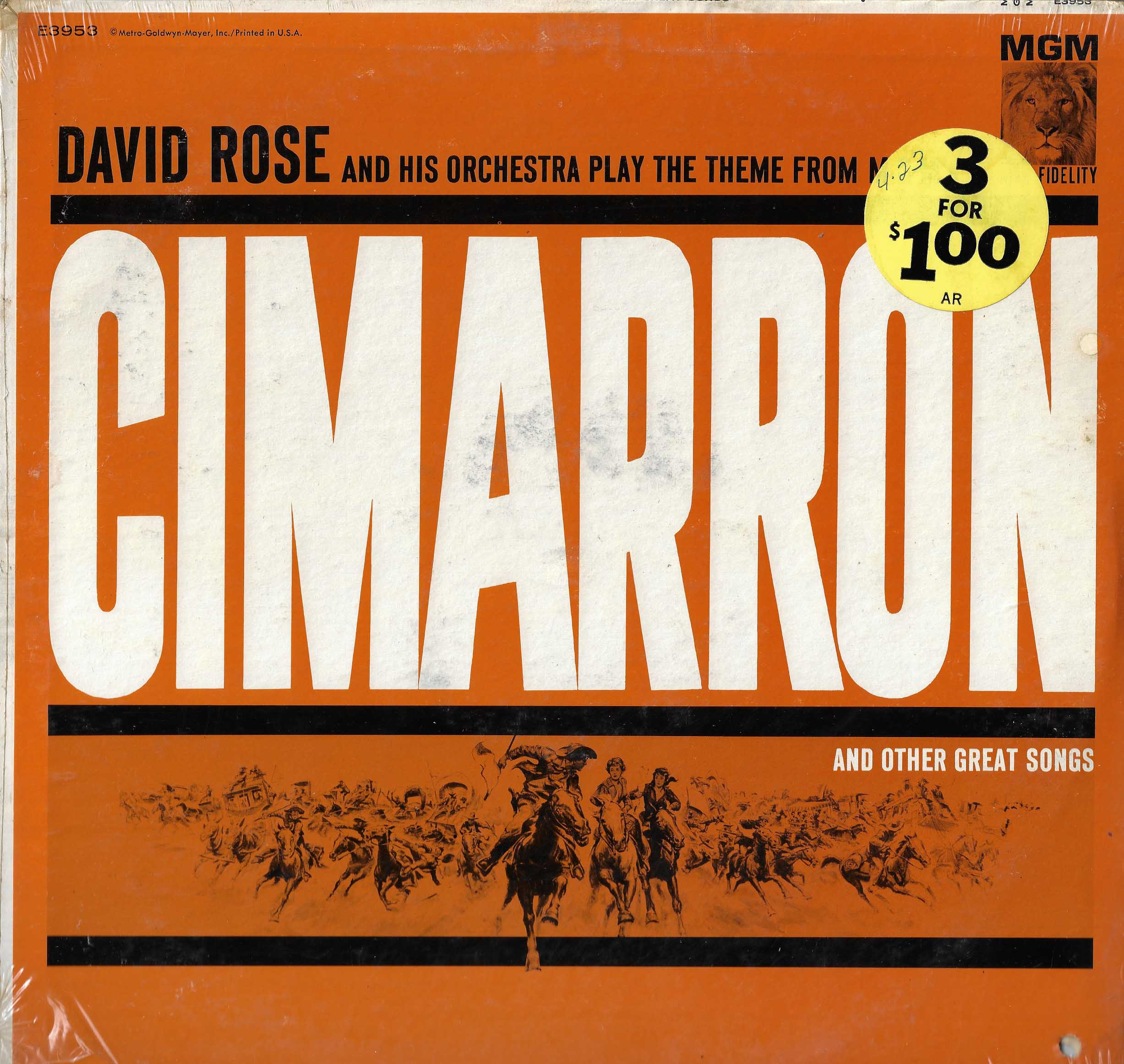 Play The Theme From Cimarron And Other Great Songs