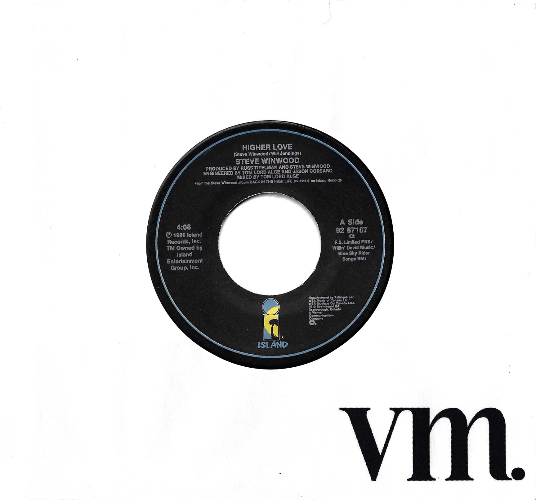 Higher Love / And I Go