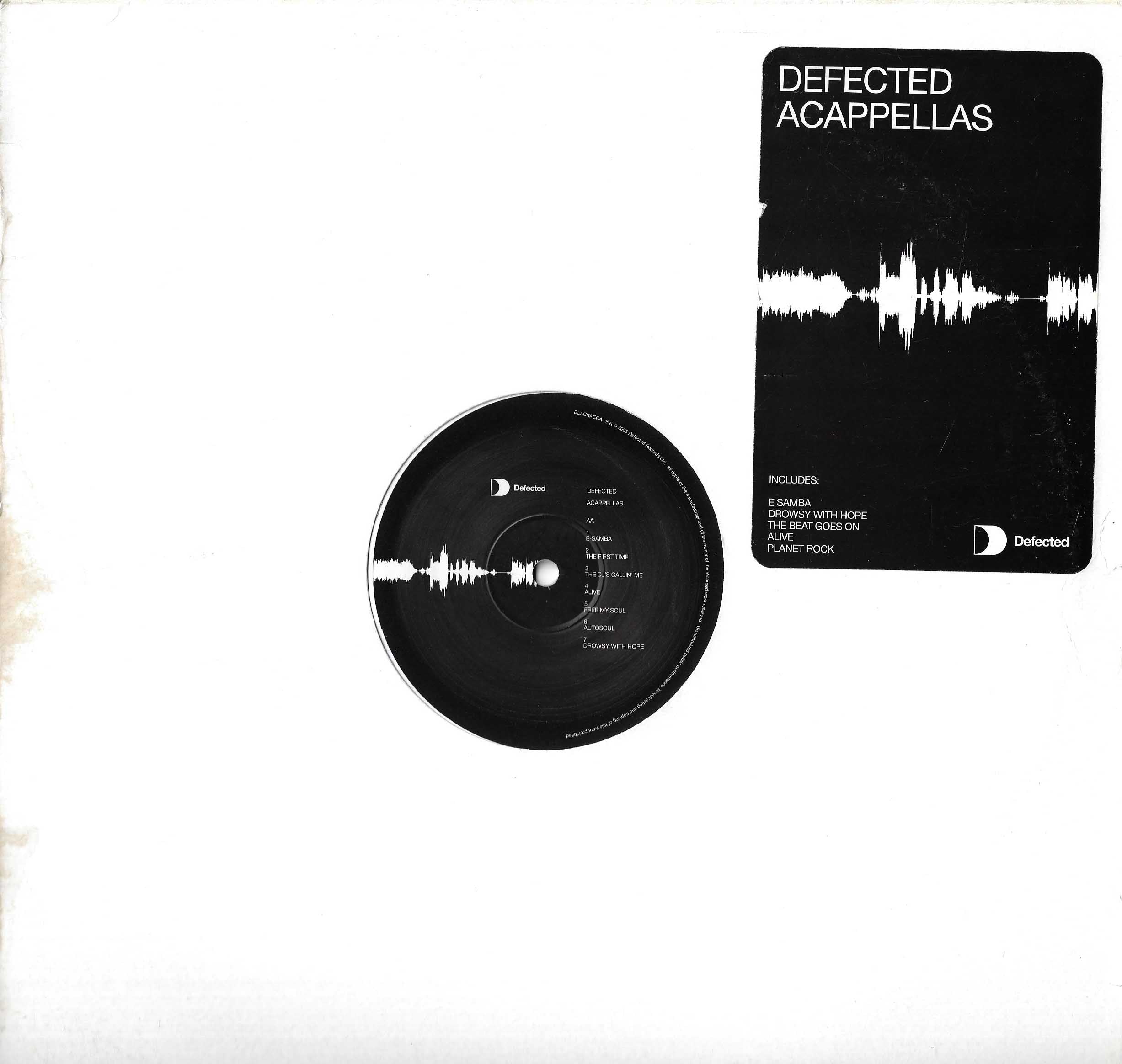 Defected Acappellas Black