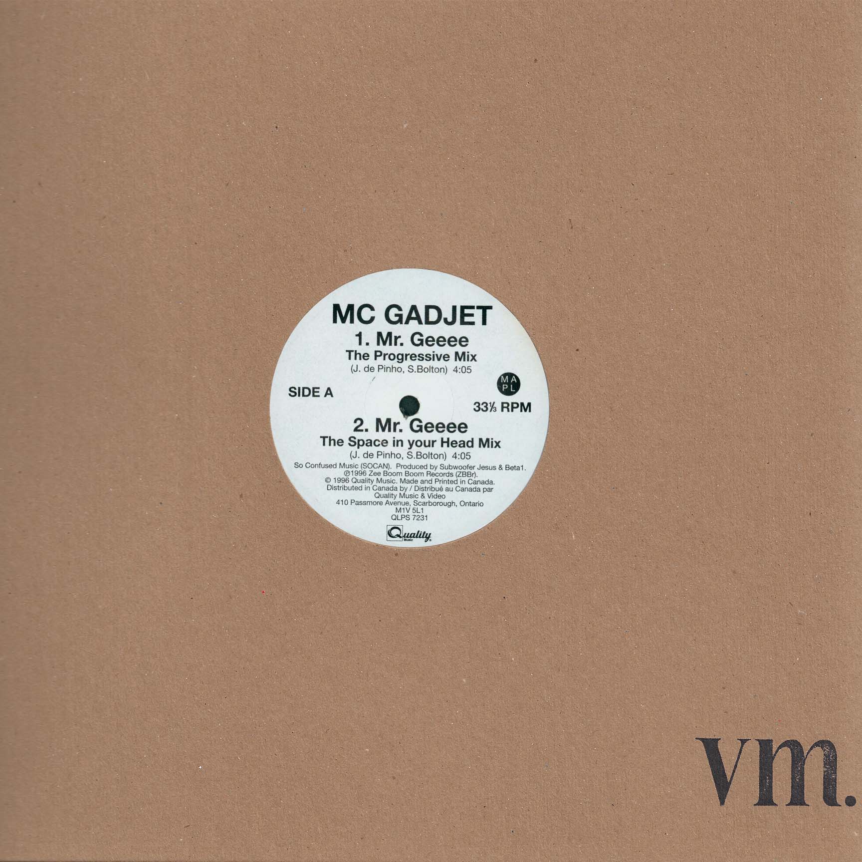 Mr. Geeee / Marshall Selection / Just Feeling