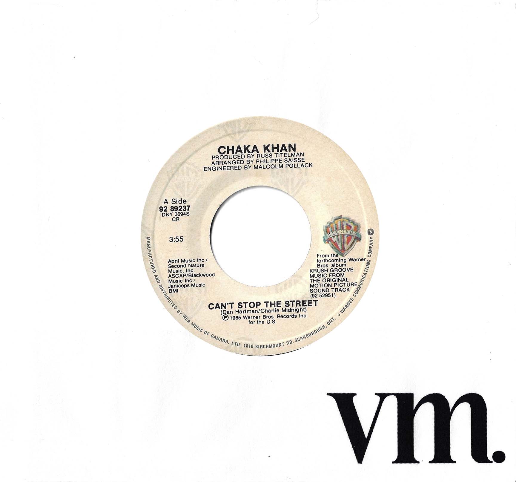 Can't Stop The Street / Can't Stop The Street (Instrumental)